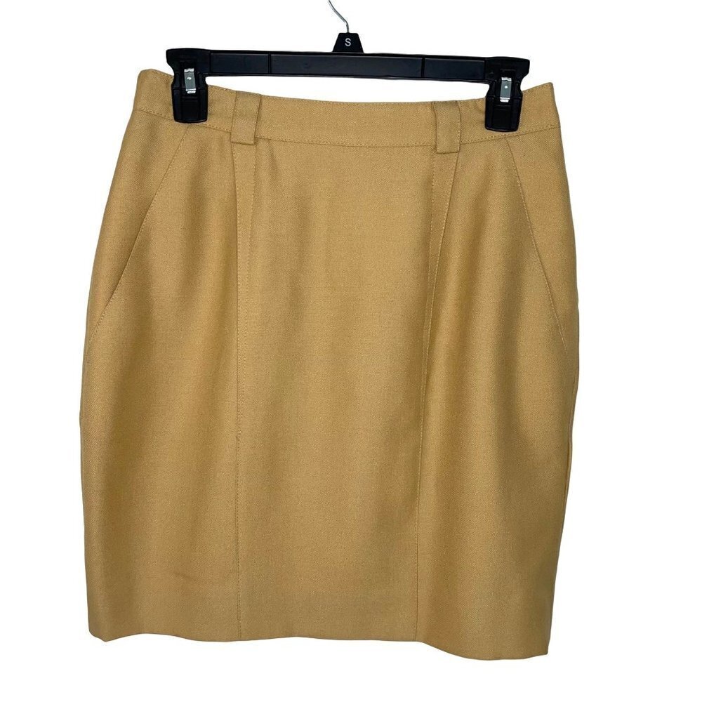 Mondi Mini Skirt Womens Size 4 Vintage New Wool Blend Lined Zipper Button Back